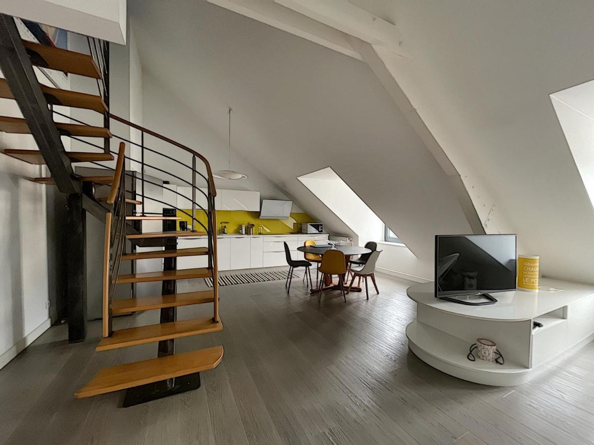 Duplex De Standing En Centre-Ville Avec Parking, Proche Port Et Plage - Fr-1-361-377 그랑빌 외부 사진
